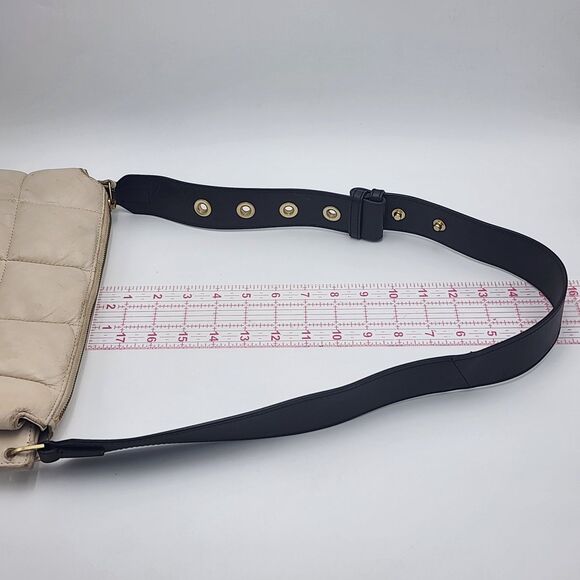 AllSaints Sheringham Quilted Leather White Shoulder Bag - Picture 15 of 15